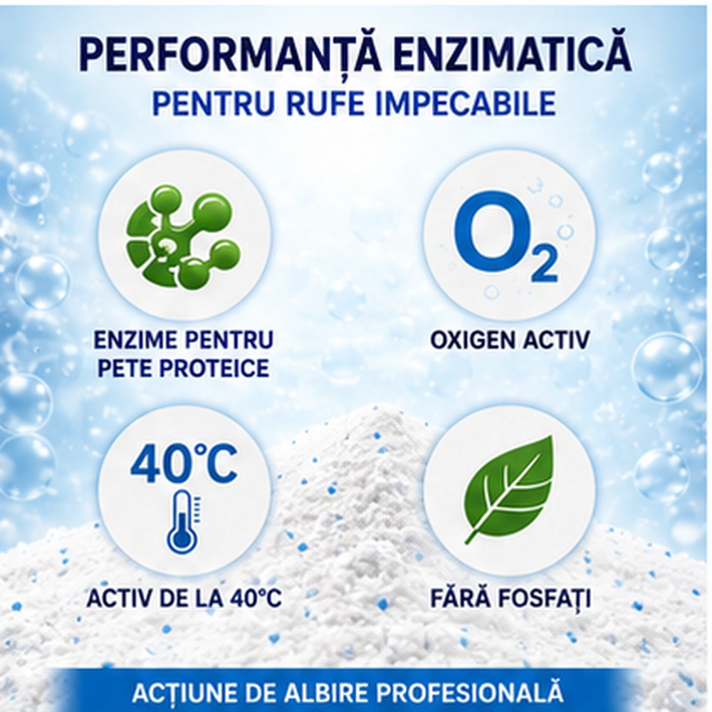 PERFECT ENZIMA - Detergent rufe praf profesional cu enzime