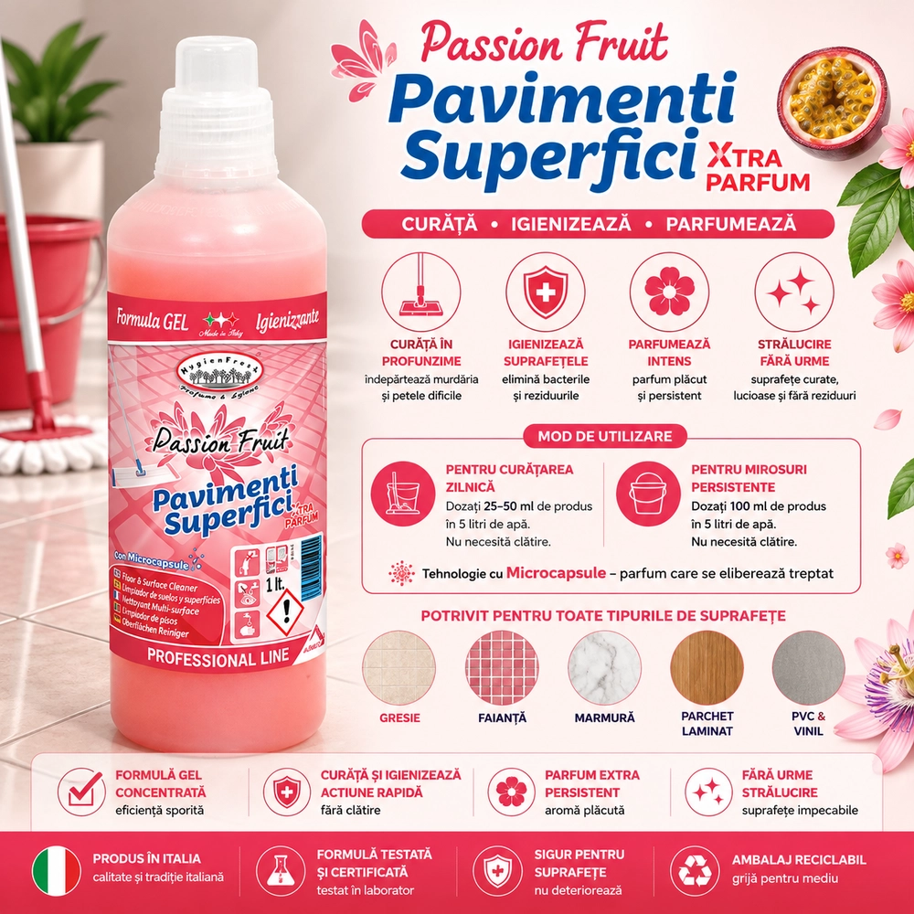 Detergent Profesional pardoseli Passion Fruit