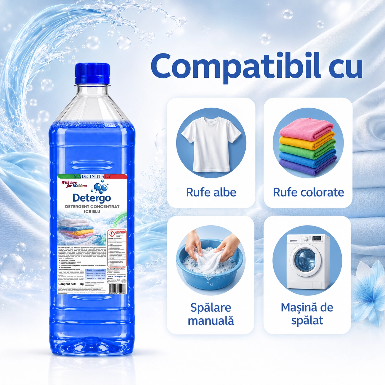 Detergent rufe ICE BLU