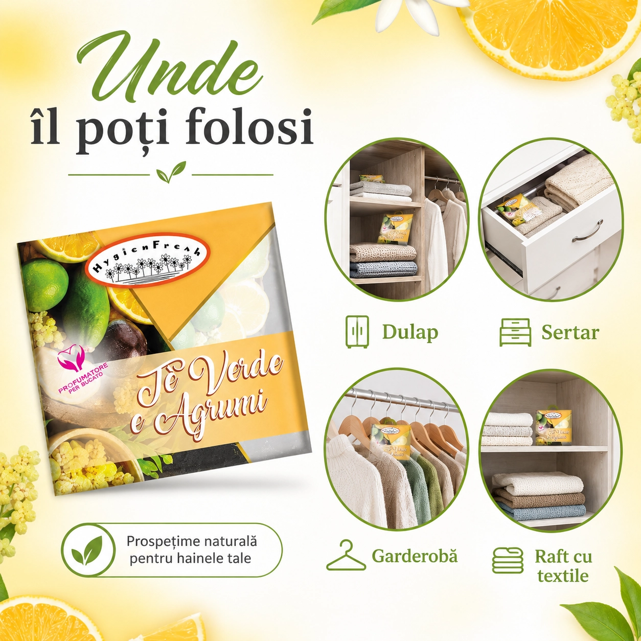 Săculeț parfumat Te Verde e Agrumi