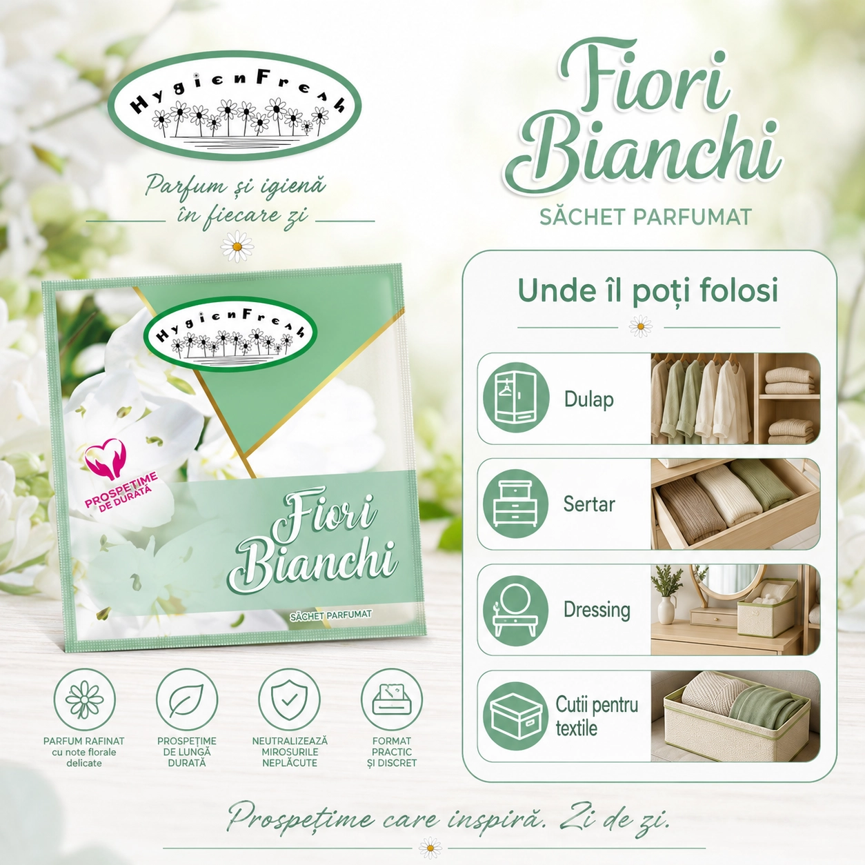 Săculeț parfumat Fiori Bianchi